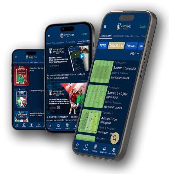 Evoapp - l'applicazione dell'Evolution Programme realizzata da YouCoach per il progetto del Settore Giovanile e Scolastico FIGC Evoapp - l'applicazione dell'Evolution Programme realizzata da YouCoach per il progetto del Settore Giovanile e Scolastico FIGC
