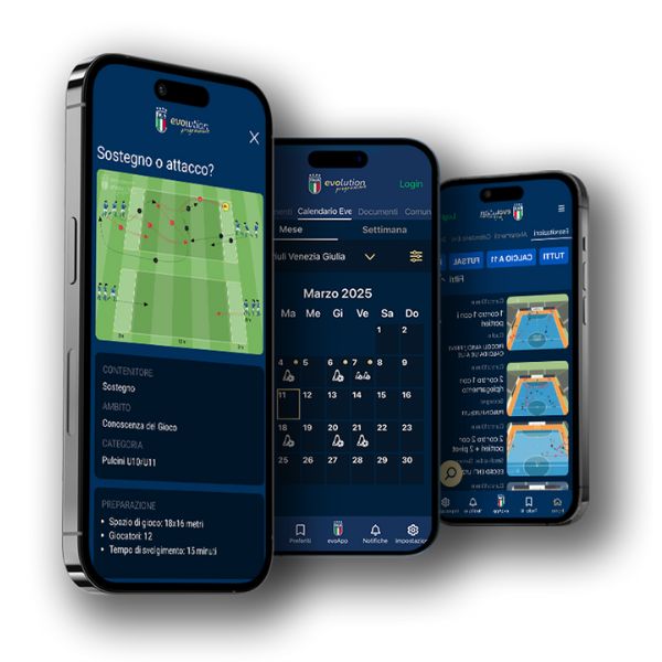 L'applicazione dell'Evolution Programme realizzata da YouCoach per il progetto del Settore Giovanile e Scolastico FIGC: calendario, documenti, esercizi calcio a 11, esercizi portieri, esercizi futsal L'applicazione dell'Evolution Programme realizzata da YouCoach per il progetto del Settore Giovanile e Scolastico FIGC: calendario, documenti, esercizi calcio a 11, esercizi portieri, esercizi futsal