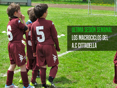 El ultimo entrenamiento de la semana: análisis de la tercera sesión en los macrociclos del futbol base del A.S. Cittadella