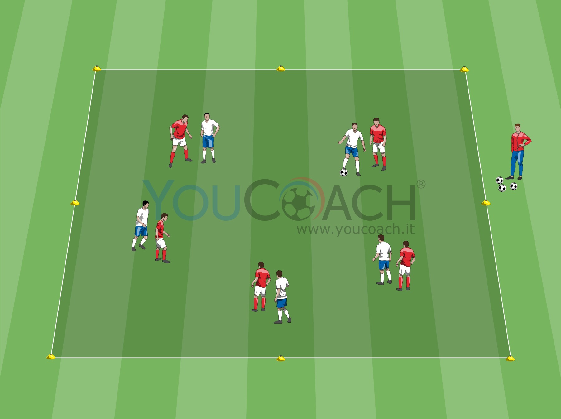 Ball possession with man-marking