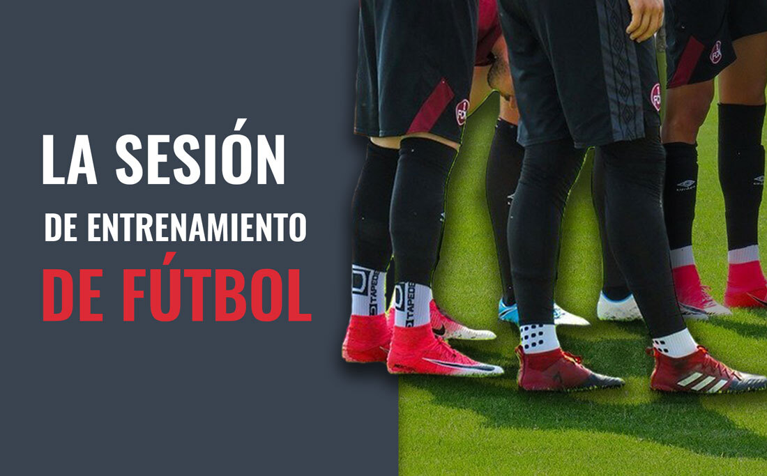 La sesión de entrenamiento de fútbol