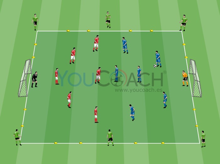Small-sided Game - 6 contra 6 y 6 con comodín - Chelsea FC