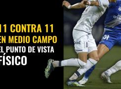 Partido 11 contra 11 en medio campo analisi fisico