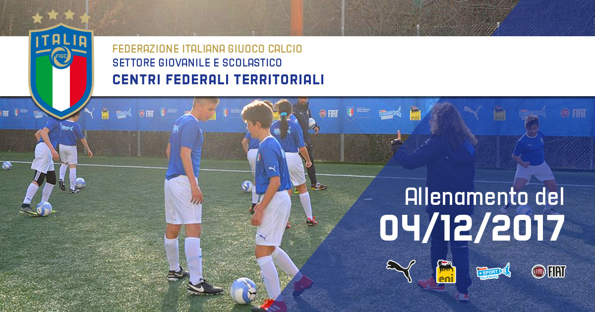 Allenamento del 4 Dicembre Centri Federali Territoriali