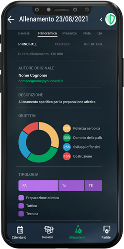 YouCoach app per allenatori di calcio, Android e iOS